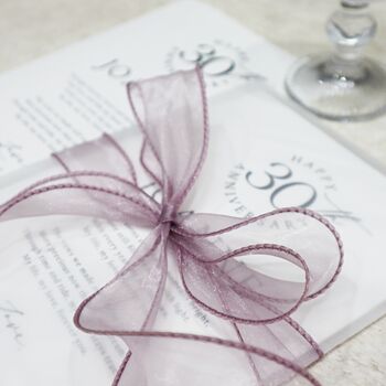 Personalised 30th Anniversary Card For Wife Wedding Anniversary Gift For Her, 6 of 9