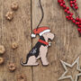 Airedale / Welsh Terrier Christmas Tree Decoration Personalisation Available, thumbnail 4 of 5