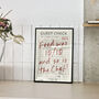 Personalised Guest Check Print | Custom Quote Kitchen Poster, thumbnail 4 of 8
