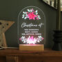 Personalised Poinsettia LED Christmas Light, thumbnail 1 of 12