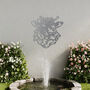 Metal Sheep Wall Art With Flower Crown Garden Decor Gift Idea, thumbnail 7 of 10