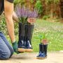 Personalised Blue Welly Boot Planters Gift Set, thumbnail 3 of 10