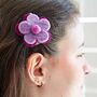 Felt Flower Hair Clip, thumbnail 3 of 8