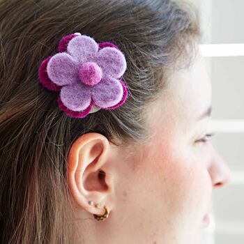 Felt Flower Hair Clip, 3 of 8