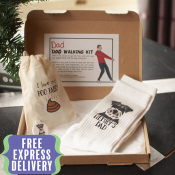 Personalised Dog Dad Walking Kit, 4 of 12