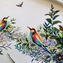Tropical Birds Illustrated Print, thumbnail 5 of 5