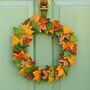 Felt Woodland Autumn Wreath, thumbnail 1 of 2