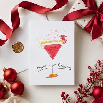 Merry Christmas Cocktail Card, 4 of 6