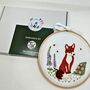 Fox Cub Embroidery Kit, thumbnail 3 of 7