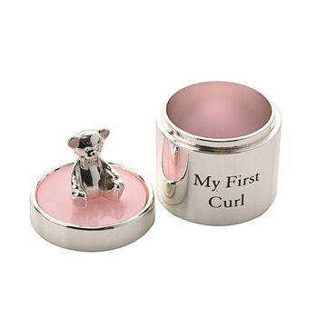 Silver Plated First Tooth And Curl Baby Girl Gift Set, 2 of 4