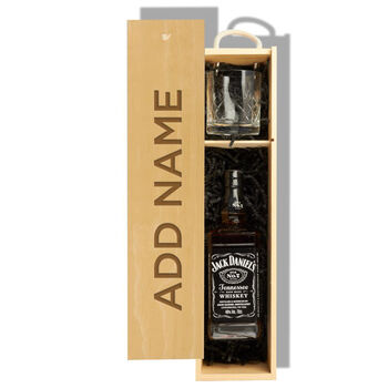 Jack Daniel’s Whisky And Personalised Single Glass, 2 of 4