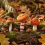 Handmade Felt Wild Foraged Mushrooms Hanging Decoration, thumbnail 1 of 2