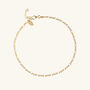 Figaro Chain Anklet In Sterling Silver Or Gold Vermeil, thumbnail 2 of 4