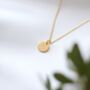 Custom Letter Disc Necklace – Birthday Gift For Her, thumbnail 1 of 7