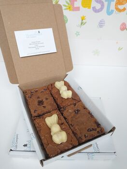 Four Bunny Easter Brownie Letterbox Gift, 4 of 6