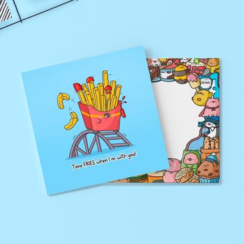 French Fries Greetings Card, 3 of 4