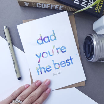 Daddy You're The Best | Father's Day Card For Dad, 3 of 3