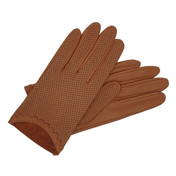 Peggy. Women's Unlined Leather Driving Gloves, 4 of 11