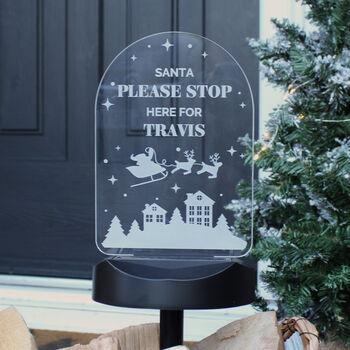 Personalised Christmas Solar Garden Light – Add Your Own Christmas Message, 5 of 11