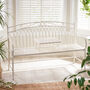 Large Cream Companion Bench Seat With Table, thumbnail 1 of 7