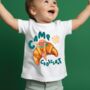 Personalised Camp Croissant Kids Summer T Shirt, thumbnail 1 of 3