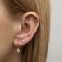 Gold Ear Jacket, Earring Set Gold, Gold Earstack, thumbnail 1 of 5