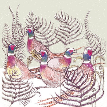 'Ring Necked Pheasants' Print, 3 of 3