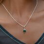 Malachite Touchstone Necklace, Healing, thumbnail 1 of 9