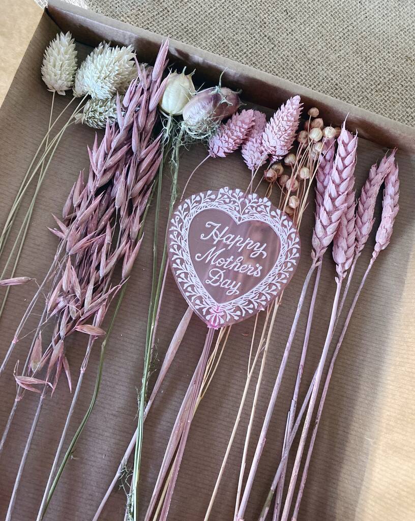 Mothers Day Dried Flowers Letterbox Gift By Zoe’s Blooms