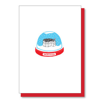 Shakespeare's Globe Theatre, Snow Globe, Christmas Card, 3 of 8