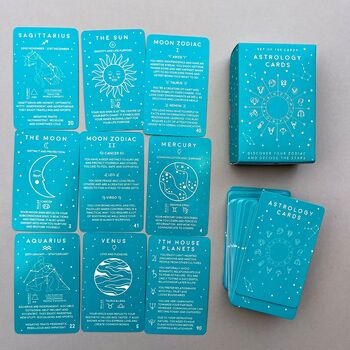 100 Astrology Cards, 2 of 3