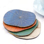 Lotus Leaf Coasters Set Of Six With Presentation Box, thumbnail 1 of 10