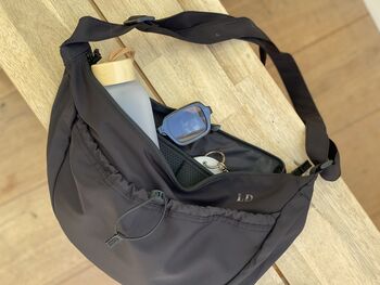 Monogrammed Large Cross Body Bag, 4 of 8