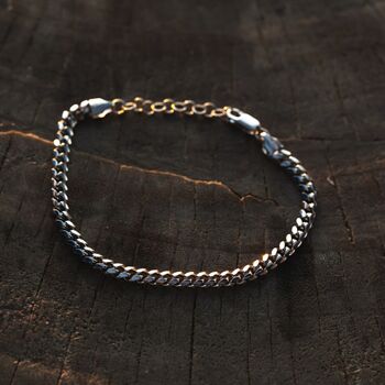 925 Sterling Silver Miami Cuban Bracelet For Men, 3 of 8
