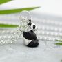 Children's Sterling Silver Panda Necklace, thumbnail 4 of 8