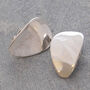 Sterling Silver Polished Oval Clip On Earrings, thumbnail 2 of 6