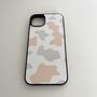 Orange/Grey Cow Print Phone Case, thumbnail 2 of 2