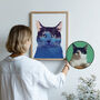 Personalised Cat Dog Pet Portrait Giclée Art Print, thumbnail 1 of 3