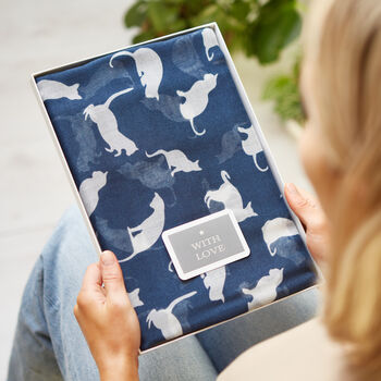 Personalised Cat Print Scarf, 3 of 8