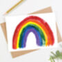 Rainbow Of Hope Greetings Card With Nhs Donation, thumbnail 3 of 4