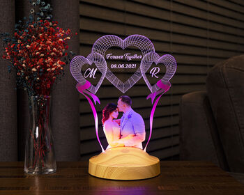 Personalised Desk Lamp With Customised Photo, 3 of 4