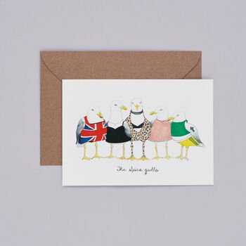 'Spice Gulls' Greetings Card, 2 of 3
