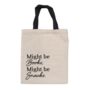 Might Be Snacks Linen Tote Bag, thumbnail 4 of 4