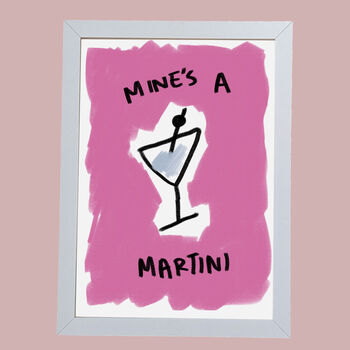 Martini Illustrated Cocktail Print, 4 of 4