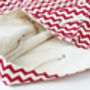 Personalised Santa Sack Christmas Stocking Set Chevrons, thumbnail 3 of 8