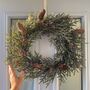Christmas Frosted Woodland Wreath, thumbnail 1 of 6