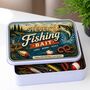Personalised Vintage Fishing Bate Tackle Tin, thumbnail 2 of 3