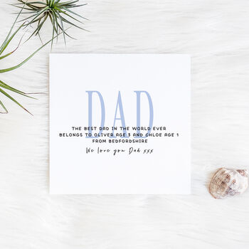 Personalised The Best Daddy In The World Card, 3 of 5