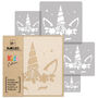 Reusable Stencil Five Pcs Unicorn Three With Brushes, thumbnail 2 of 5