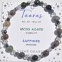 Taurus Zodiac Crystal Bracelet Birthday Gift For Her, thumbnail 1 of 7
